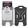 MNGARISTA 2 Pack Heavy Duty Badge Holder Vertical ID Card Holder for Credit Cards Clear ID Window All PC Polycarbonate Plastic Housing 5 Cards Capacity Builtin Elastic Clip Black