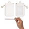 MONDO DESIGNS 2in1 ID Badge Holder Lanyard Wallet MultiUse Womens Small Wallet with Removable Wristlet Neck Lanyard Clear Window 5 Card Slots Phone Holder Ring Keychain Off White