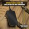 M-Tac MTac Tactical Hanging ID Card and Patch Holder with Hook and Loop Surface and Draw Cord Black
