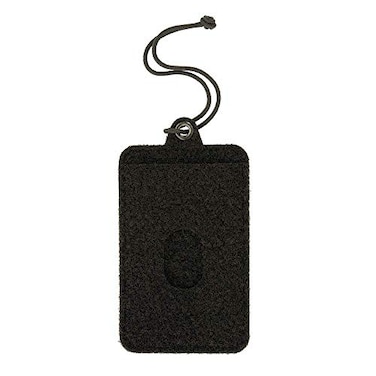 M-Tac MTac Tactical Hanging ID Card and Patch Holder with Hook and Loop Surface and Draw Cord Black