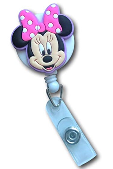 Nenis Cute Cartoon Retractable Badge Reel for ID and Name Tag Holder with Belt Clip 02