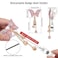 Artscope Nurse Retractable Badge Reel Bling Badge Reel Clip Crystal ID Name Badge Holder with 360 Swivel Alligator Clip Diamond Butterfly