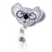 Nurseology Nurse Badge Reel Retractable Nursing Name Badge Holder Felt Badge Reel for Nurses Students Teachers Cute Badge Reels for Nurses Alligator Clip Koala