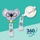 Nurseology Nurse Badge Reel Retractable Nursing Name Badge Holder Felt Badge Reel for Nurses Students Teachers Cute Badge Reels for Nurses Alligator Clip Koala