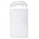 Specialist ID Permanent Locking Hard Plastic Badge Holder Vertical Clear Heavy Duty Secure Case Holder for One or Two Id Cards by