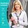 Plifal ID Badge Holder with Lanyard and Retractable Badge Reel Belt ClipCute Smile Smiling Face Keychain Lanyards Clip on Badge Extender Vertical ID Sleeve for Women Colorful