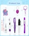 Plifal Nurse Pen Set Badge Reel Holder Accessories Clip Retractable Mini Nursing Ball Pen Permanent Marker Highlighter Light Penlight Small Flashlight Work Student Office Hospital Heart