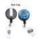 Purida Badge Reel Badge Clip Retractable on ID Card Holder Nurse Badge Reel 5 Assorted Patterns Deco 5 Pack Animal Eyes Iris