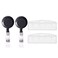PZRT 2 Set of Transparent PC Card Badge Holder for Swipe ID Cards Heavy Duty Frosted Polycarbonate Plastic Clamp Grippers