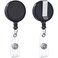 QREEL Badge Reel Retractable Badge Holder with Belt Clip for ID Name Card Black 2 Pack