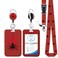KEATOU Red Spider Web Badge Holder Reel Lanyard ID Card Badge Holder Retractable Name Tag Clips Funny Nurse Teacher Office Student Gifts