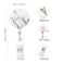 Knocent Retractable Badge Holder Nursing Badge Reel with Alligator ClipCute Badge Clip on ID Card Holders Marble 4pack