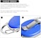moeverEX Retractable Badge Holder with Carabiner Reel Clip and Key Ring for ID Card Key Keychain Holders Blue 10 Pieces
