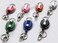 HoAoOo Retractable Badge Reel with Claw Clasp and Clip for Id Card Holders 7Pack