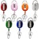 HoAoOo Retractable Badge Reel with Claw Clasp and Clip for Id Card Holders 7Pack