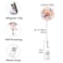 Anffilona Retractable ID Badge Holder Nurse Badge Reels with Clip Name Card Holders for Office Worker Doctor Nurse 3Pack Pretty Flowers