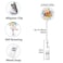 Anffilona Retractable ID Badge Holder Nurse Badge Reels with Clip Name Card Holders for Office Worker Doctor Nurse 3Pack Pretty Flowers
