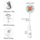 Anffilona Retractable ID Badge Holder Nurse Badge Reels with Clip Name Card Holders for Office Worker Doctor Nurse 6 Pack Colorful Flower B