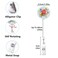 Anffilona Retractable ID Badge Holder Nurse Badge Reels with Clip Name Card Holders for Office Worker Doctor Nurse 6 Pack Colorful Flower B
