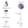 Anffilona Retractable ID Badge HolderNurse Badge Reels with ClipName Card Holders for Office Worker Doctor Nurse 4 Pack Purple Series