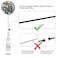 Anffilona Retractable ID Badge HolderNurse Badge Reels with ClipName Card Holders for Office Worker Doctor Nurse3 Pack Butterfly