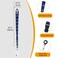 ZHEMEILU Retractable Waterproof Lanyard with ID Badge Reel Holder Detachable Buckle for Ships Key Cards Cruise Essentials Must Have Accessories 4 Colors
