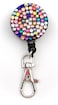 ALL in Rhinestone Lanyard Bling Crystal Badge Reel Card Holder for Business Id Card Colorful