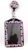 ALL in Rhinestone Lanyard Bling Crystal Badge Reel Card Holder for Business Id Card Colorful