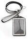 ALL in Rhinestone Lanyard Bling Crystal Necklace Card Holder for IdKeyCell Phone White
