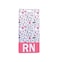 Skaworth Designs RN Medical Print Badge Buddy for Badge Reels ID Holder for Nurses Hospitals Doctors and Office Staff
