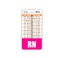 Scrubs and RN Nurse Badge Buddy wPink Border Vertical