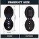 Sadnyy Police Badge Holder Neck Chain Leather Badge Security Card Holder with Inside ID Storage for Police Firefighter DetectiveOval