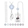 SAM & SAM LORI Retractable Lanyards for Id Badges Keys Women Cute Employee Teacher Appreciation Gifts Badge Holder Reel Lanyard 3bNonretractableMandala