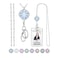 SAM & SAM LORI Retractable Lanyards for Id Badges Keys Women Cute Employee Teacher Appreciation Gifts Badge Holder Reel Lanyard 3bNonretractableMandala