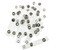 SJZBIN 50pcs Clear ID Badge Holder Plastic Badge Strap with Snap and Eyelet Vinyl Badge Clip Transparent Identification Card Holder Name Card Cord