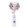 Soleebee 28 Retractable Badge Reel Nurse ID Badge Holder with Belt Clip Elephant