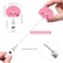 Soleebee Brain Badge Reel Retractable Nurse Badge Holder With Belt Clip Cute Felt ID Holder for Doctors Teachers Students