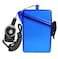 HiCycle2 Sport Waterproof ID Card Badge Holder Case with Lanyard Cover Multiple Credit Cards Registration ins Card Heavy Duty Durable Locker Dry Box 2 Pack Clear Blue