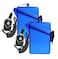 HiCycle2 Sport Waterproof ID Card Badge Holder Case with Lanyard Cover Multiple Credit Cards Registration ins Card Heavy Duty Durable Locker Dry Box 2 Pack Clear Blue