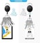 Teskyer Badge Reel 5 Pack Retractable Badge Holders with Carabiner Belt Clip and Key Ring for ID Card Holder and Keychain