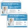 Teskyer Hard Plastic ID Badge Holder Heavy Duty High Clear PC Material Holds 2 Cards Suitable for Name Work IDs Credit Cards Access Cards Horizontal 2 Pack