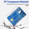 Teskyer Hard Plastic ID Badge Holder Heavy Duty High Clear PC Material Holds 2 Cards Suitable for Name Work IDs Credit Cards Access Cards Horizontal 2 Pack