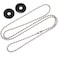 AGENT GEAR Universal Leather Neck Chain Badge and ID Holder by Perfect Fit USA