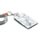 Vikko VIKKO Badge Holder PU Leather ID Card Case Wallet with Neck Lanyard and Key Ring Marble Texture