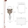 VIQWYIC 1 Pack Retractable ID Badge Holder with Clip Cute ID Name Badge Reels with Bling Rhinestones Retractable Card Holder for Office Worker Teacher Doctor Gold Leopard