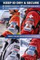 Novah Water Resistant Armband ID Badge Holder with Resealable Red Zip Rugged Adjustable Arm Band Perfect Arm Ski Pass Holder for Lift Ticket