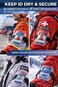 Novah Water Resistant Armband ID Badge Holder with Resealable Red Zip Rugged Adjustable Arm Band Perfect Arm Ski Pass Holder for Lift Ticket