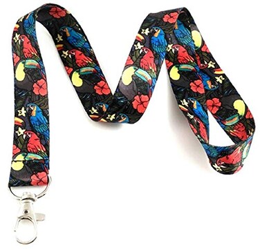 LanyardLanyard Wild Safari Lanyard Key Chain Id Badge Holders Macaw Toucan