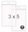 WTQ 10 Pack Waterproof ID Badge Holders Fits 3x5 in Inserts Sealable Badge Holder with Zipper Clear Plastic Name tag Holder Vinyl ID Card Protector