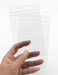 WTQ 10 Pack Waterproof ID Badge Holders Fits 3x5 in Inserts Sealable Badge Holder with Zipper Clear Plastic Name tag Holder Vinyl ID Card Protector
